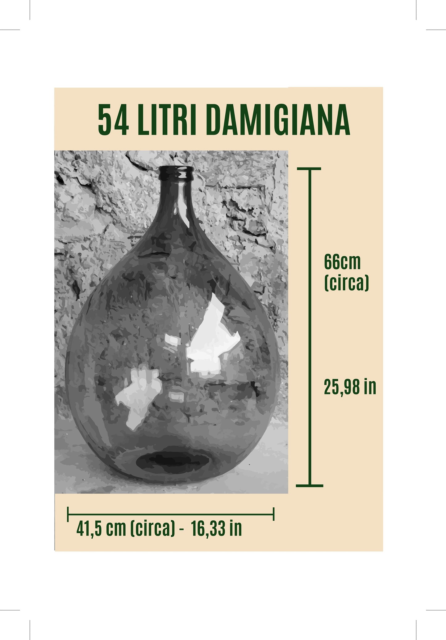 DAMIGIANA - 54 LITRI